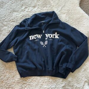 Hollister Navy New York Sweatshirt